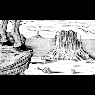 Inktober Western Artwork