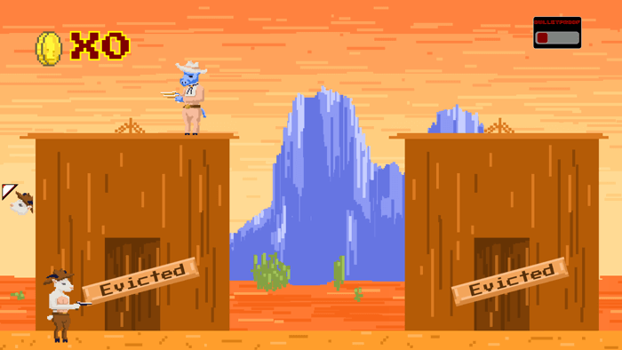 Billy The Kid Gameplay showing colour palette