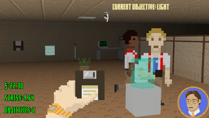 I'm The Boss Gameplay, Boss holding Floppy Disc