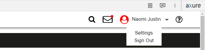 Account Dropdown