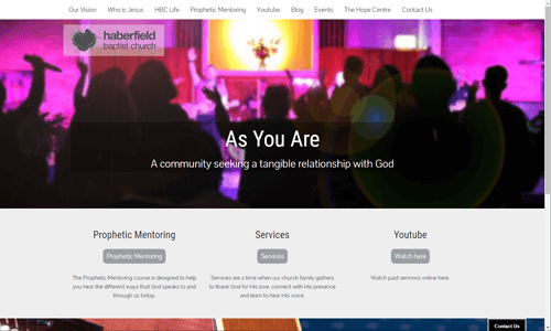 Haberfield Baptist Landing Page
