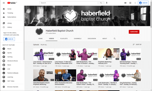Haberfield Baptist Youtube Channel