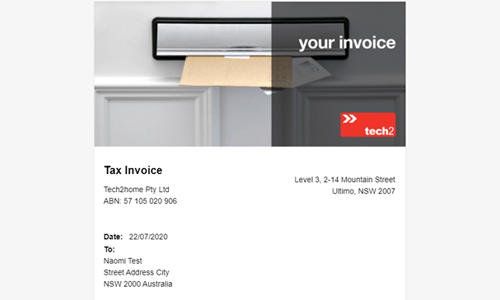 Invoice Email Template Header
