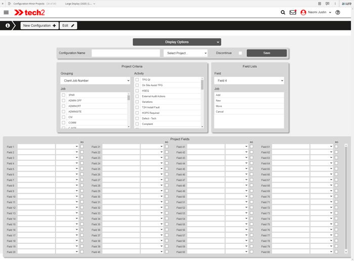 Streamline.net Configure Minor Projects