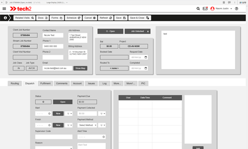 Streamline.net Job Page Wireframe
