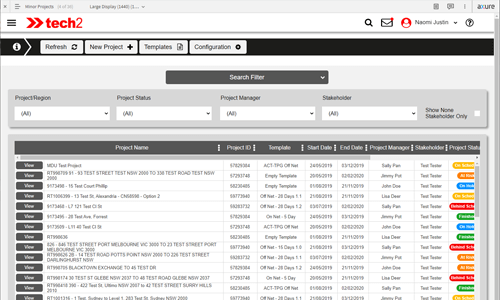 Streamline.net Minor Project Wireframe